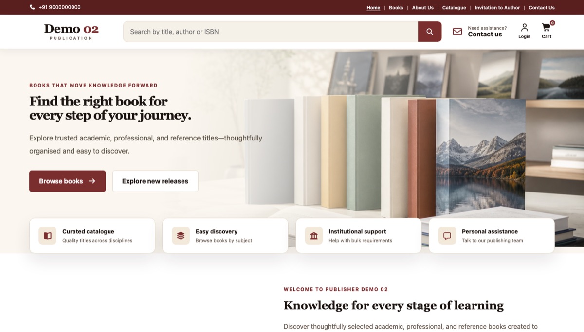 E-commerce Website Template 02 homepage